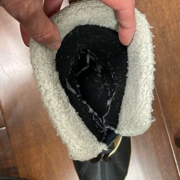 Sorel Yoot Pac Boots Beige Black Lace Up Waterproof Winter Snow Duck Sz 7 - Picture 10 of 12